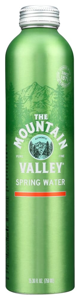 Mountain Valley. Spring Water. Aluminum Bottle. 25.36 ounces. 750ml (Pack of 12)