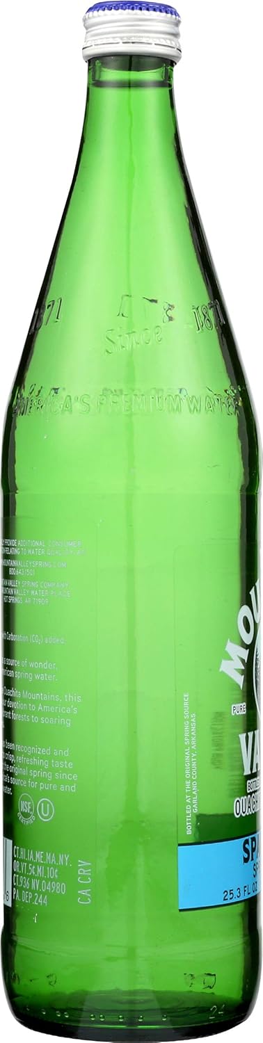 Mountain Valley Water Sparkle Glass. 750 ml