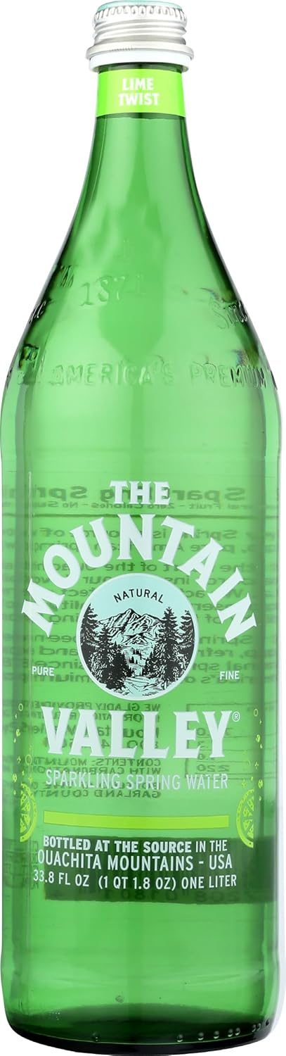 Mountain Valley Spring Sparkling Water Lime. 1 Ounce
