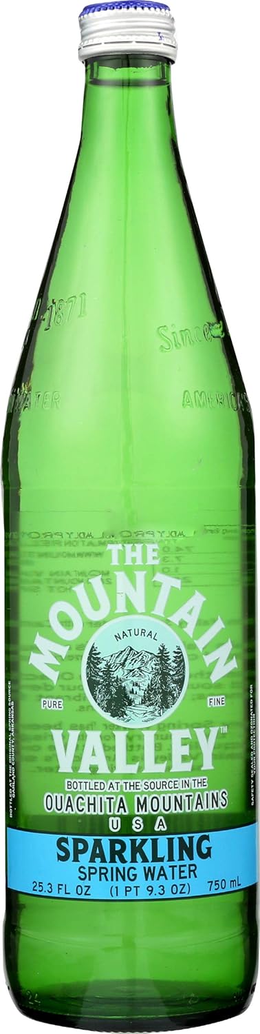 Mountain Valley Water Sparkle Glass. 750 ml