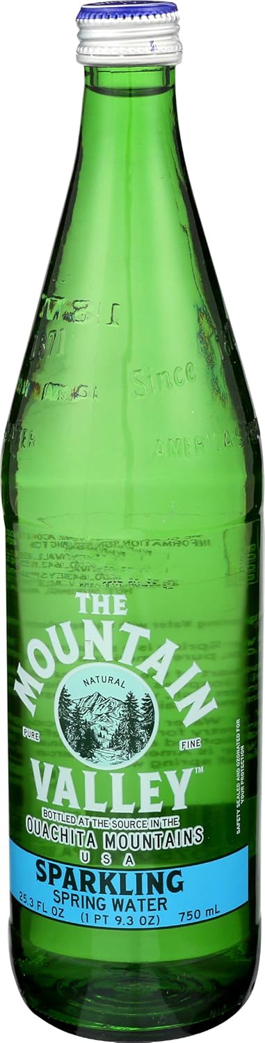 Mountain Valley Water Sparkle Glass. 750 ml