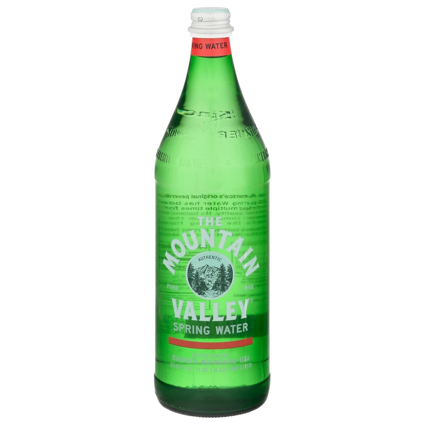 Mountain Valley Water. Water Spring. 33.8 Fl Oz. 12 Pack