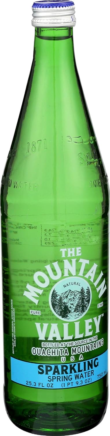 Mountain Valley Water Sparkle Glass. 750 ml