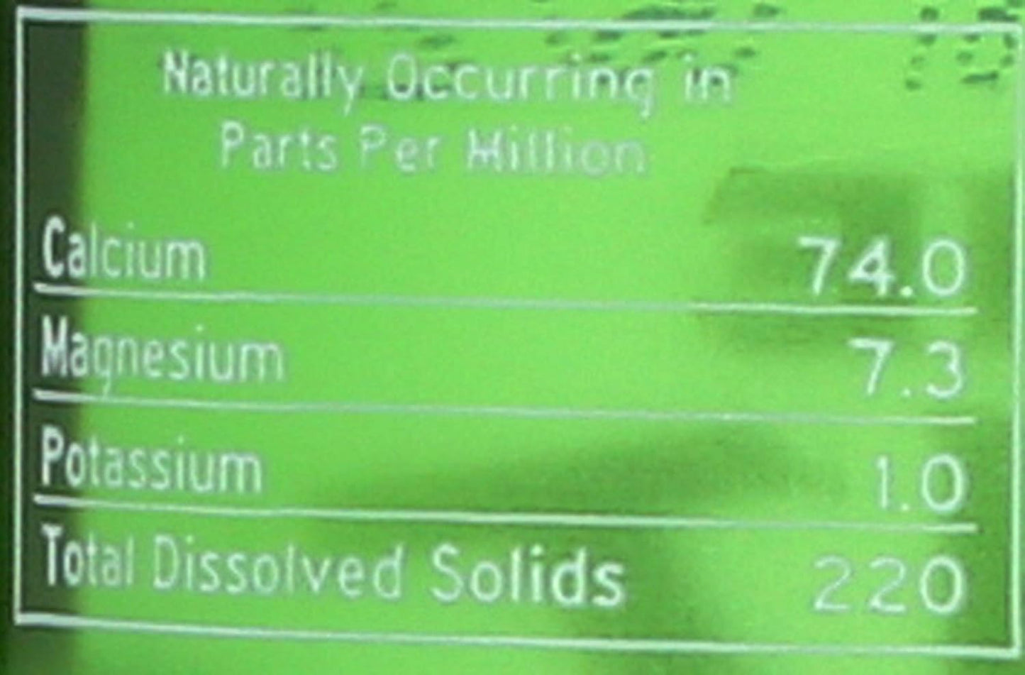 Mountain Valley Water Sparkle Glass. 750 ml