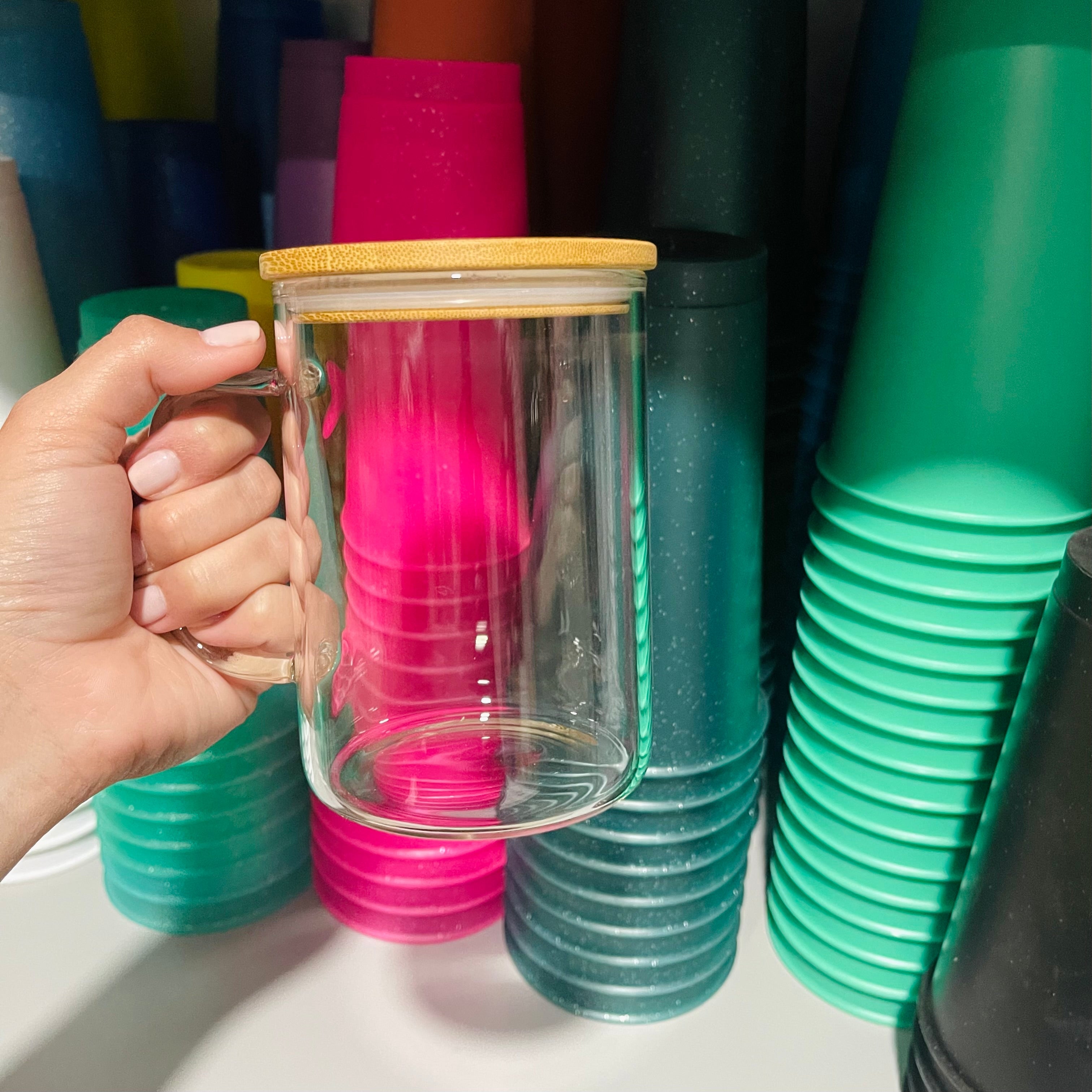 15oz Clear Glass Mug Sublimation
