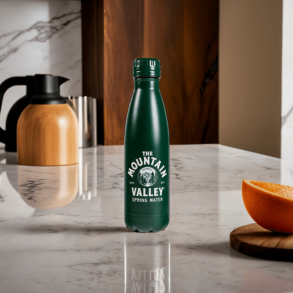Mountain Valley 17oz Nova Crisp Stainless Steel Water Bottle